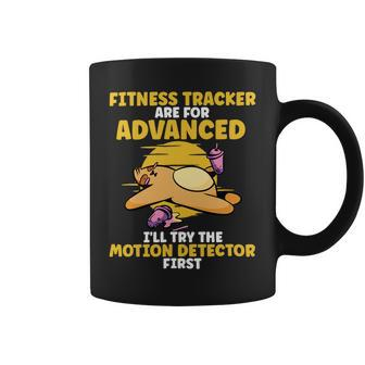 Funny Fitness Tracker Are For Advanced Work Out Sloth Coffee Mug - Monsterry CA