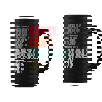 Funny Football Sorry Cant Football Bye Football Coffee Mug - Seseable