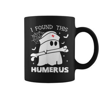 I Found This Humerus Boo Ghost Halloween Costume Coffee Mug - Monsterry