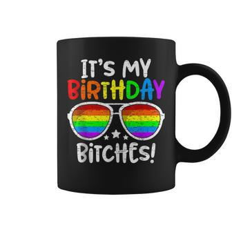 Gay Pride Rainbow It's My Birthday Lgbt Bitches Coffee Mug - Thegiftio UK