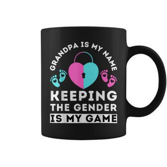 Funny Gender Reveal Grandpa Keeping The Gender Is My Game Coffee Mug | Mazezy