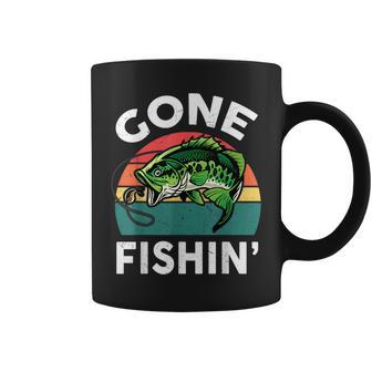 Funny Gone Fishing Bass Fish Kid Boy Men Women Toddler Coffee Mug | Mazezy