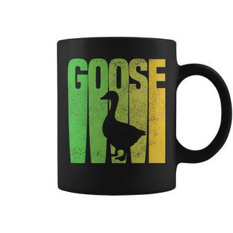 Funny Goose Designs For Kids Retro Grey Whisperer Farm Bird Coffee Mug | Mazezy