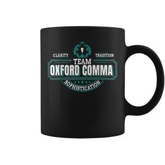 Grammar Police I Team Oxford Comma Coffee Mug | Mazezy