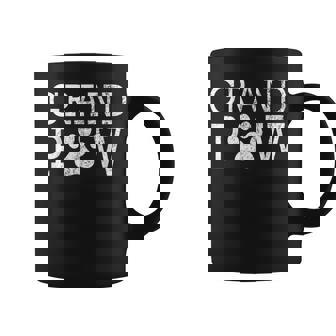 Funny Grand Paw Vintage Dogs Lovers Grandparents Day Gifts Coffee Mug | Mazezy