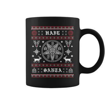 Hail Santa Ugly Christmas Sweater Amazing Coffee Mug | Mazezy