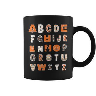 Halloween Alphabet Teaching Abcs Learning Teacher Coffee Mug - Monsterry CA
