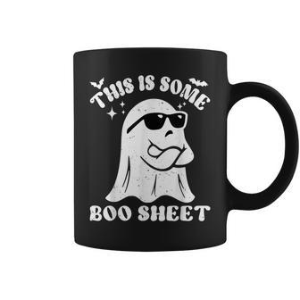 Halloween Boo Ghost Sunglasses This Is Some Boo Sheet Coffee Mug - Seseable