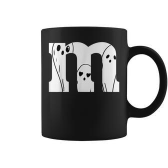 Halloween Ghosts In Letter M Coffee Mug - Seseable