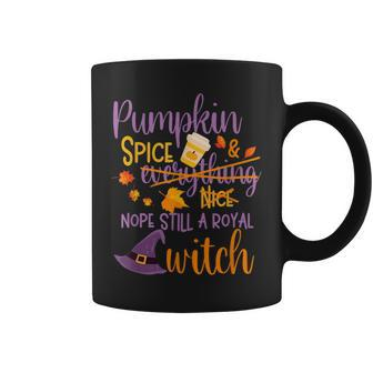 Halloween Womens Witch Pumpkin Spice Fall Sarcastic Halloween Coffee Mug | Mazezy