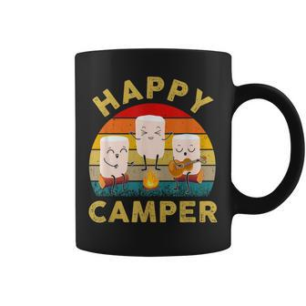 Funny Happy Cute Marshmallow Camper Bonfire Kids Women Men Coffee Mug | Mazezy