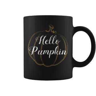 Hello Pumpkin Halloween Fall For Women Men Kids Halloween Coffee Mug | Mazezy