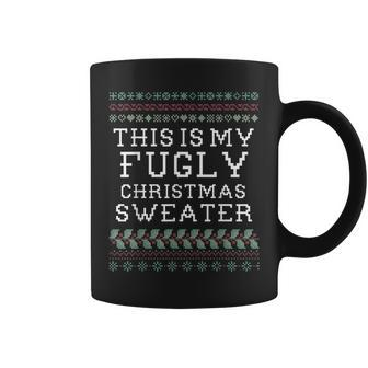This Is My Holiday Ugly Christmas Sweater Coffee Mug - Monsterry UK