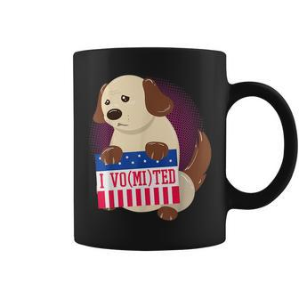 Funny I Vomited Voted Hate Voting Better Choices President Coffee Mug | Mazezy