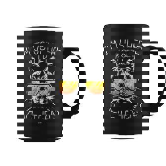 Funny Im Just Here To Pet All The Cats Coffee Mug - Thegiftio