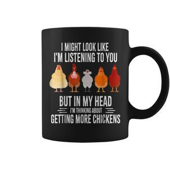 Funny In My Head Im Thinking About Getting More Chickens Coffee Mug - Thegiftio UK