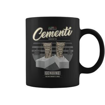 Funny Italian Mafia Pun Italy Fratelli Cementi Men & Women Coffee Mug | Mazezy