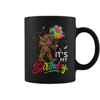Funny Its My Birthday Bigfoot Sasquatch Party Celebration Coffee Mug - Seseable