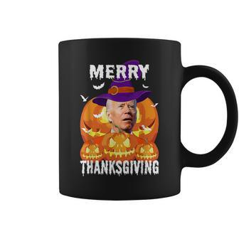 Joe Biden Confused Merry Thanksgiving For Halloween Coffee Mug | Mazezy DE