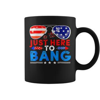 Funny Just Here To Bang 4Th Of July Sunglasses Usa Flag Coffee Mug - Monsterry CA