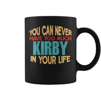 Funny Kirby Personalized First Name Joke Item Coffee Mug | Mazezy