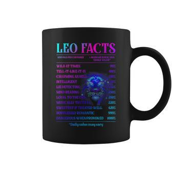 Funny Leo Facts Zodiac August Birthday Gift For Men Women Coffee Mug | Mazezy