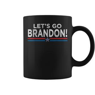 Funny Lets Go Brandon Meme Retro Vintage Design Meme Funny Gifts Coffee Mug | Mazezy