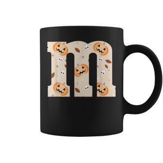 Letter M Groups Halloween Team Costume Coffee Mug | Mazezy