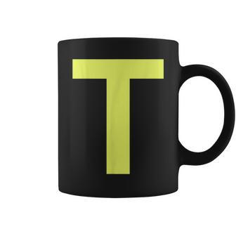 Letter T Green Groups Halloween Team Groups Costume Coffee Mug - Thegiftio UK