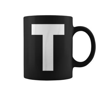 Letter T Green Groups Halloween Team Groups Costume Coffee Mug | Mazezy
