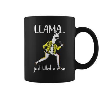 Funny Llama | Parody Just Killed A Man Gift Idea Coffee Mug - Thegiftio UK