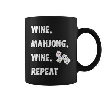 Mahjong Wine Lover Asian Game Love Mah Jong Coffee Mug - Seseable