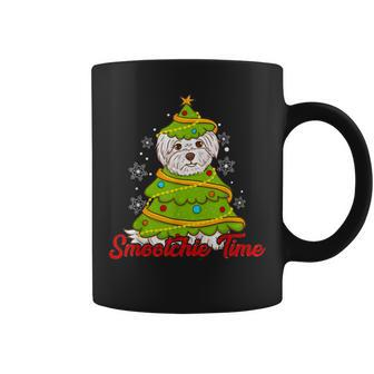 Maltese Cute Tree Dog Ugly Christmas Sweaters Coffee Mug - Monsterry