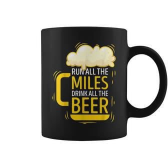 Funny Marathon Pride Run All The Mile Drink All The Beer Coffee Mug | Mazezy
