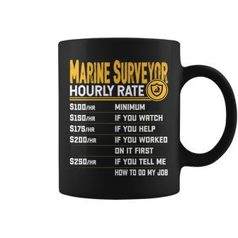 Marine Surveyor Hourly Rate Coffee Mug | Mazezy