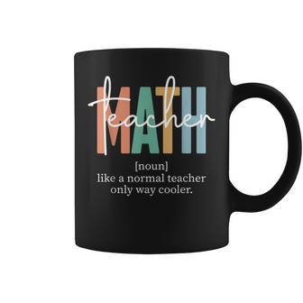 Funny Math Teacher Definition For Women & Men Coffee Mug - Monsterry AU