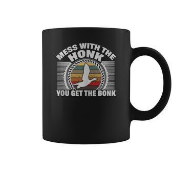 Funny Mean Goose Honk Quote Coffee Mug | Mazezy