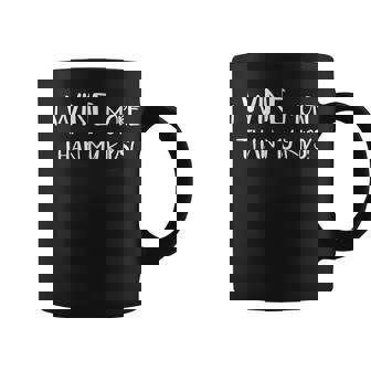 Funny Mom Dad Wine Drinking I Wine More Than My Kids Coffee Mug - Thegiftio UK