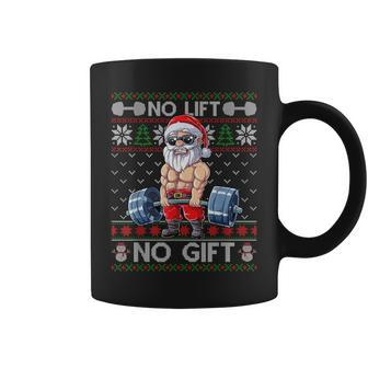 Muscle Santa Lifting Christmas Ugly Christmas Sweater Coffee Mug | Mazezy