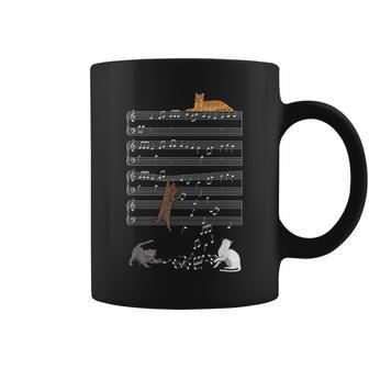 Musical Cats Cat And Music Lover Cat Coffee Mug - Monsterry CA