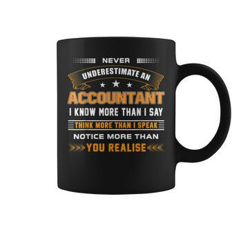 Funny Never Underestimate An Accountant Apparel Coffee Mug | Mazezy