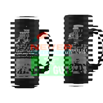Funny Never Underestimate An Old Man With A Disc Golf Old Man Funny Gifts Coffee Mug | Mazezy