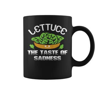 No Vegan Quote Lettuce The Taste Of Sadness Coffee Mug | Mazezy