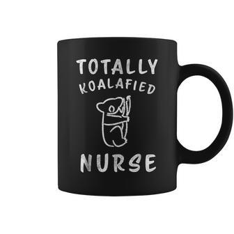 Funny Nurse Pun Cute Totally Koalafied Nurse Coffee Mug | Mazezy