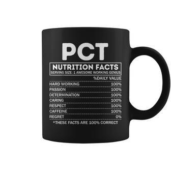 Pct Nutrition Facts Patient Care Technician Assistant Coffee Mug | Mazezy