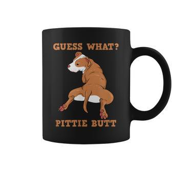Pitbull I Guess What Pittie Butt I Dog Lover Pitbull Coffee Mug | Mazezy