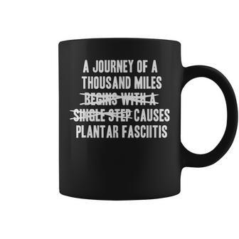 Plantar Fasciitis Runner Podiatrist Physical Therapist Coffee Mug | Mazezy