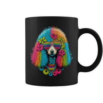 Funny Poodle Dog Miniature Poodle Toy Poodle Hippie Coffee Mug - Seseable