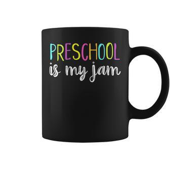 Pre K Teacher Student Cute Preschool Is My Jam Coffee Mug | Mazezy