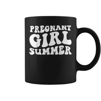 Funny Pregnancy Reveal Pregnant Girl Summer Baby Shower Summer Funny Gifts Coffee Mug | Mazezy